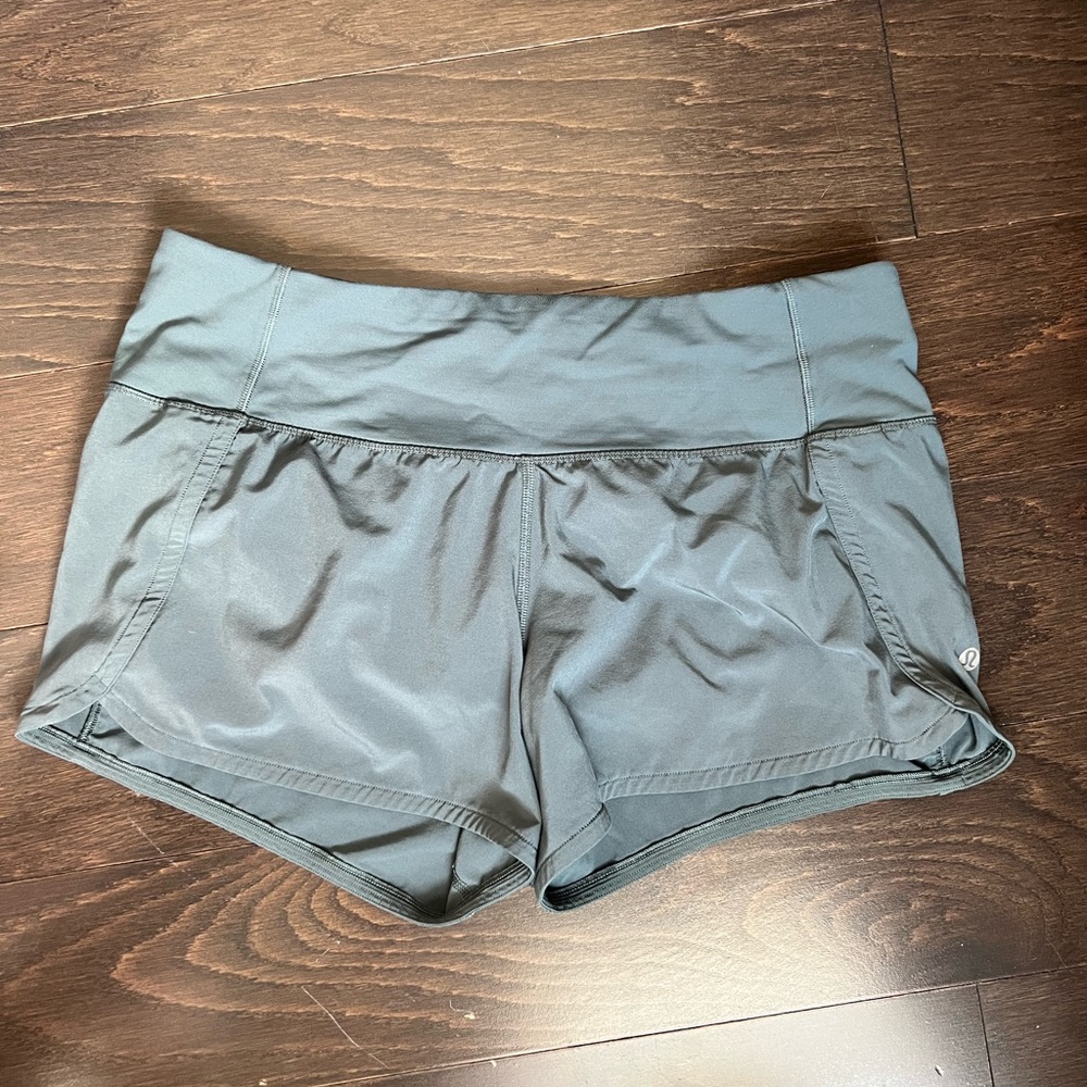 Lululemon running shorts grey/blue size M